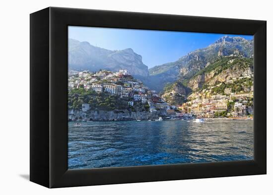 Positano Harbor View, Italy-George Oze-Framed Premier Image Canvas