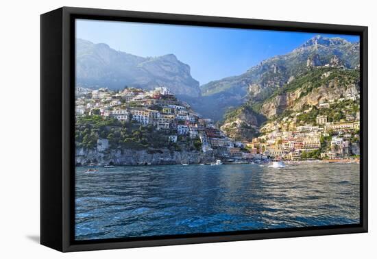 Positano Harbor View, Italy-George Oze-Framed Premier Image Canvas