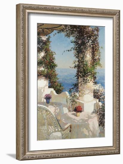 Positano Seascape-Vitali Bondarenko-Framed Art Print