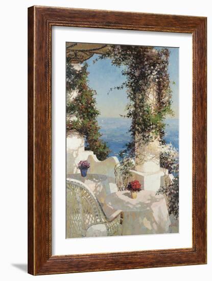 Positano Seascape-Vitali Bondarenko-Framed Art Print