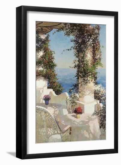 Positano Seascape-Vitali Bondarenko-Framed Art Print