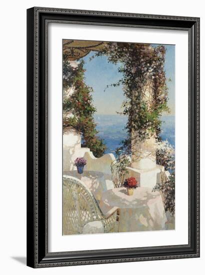 Positano Seascape-Vitali Bondarenko-Framed Art Print