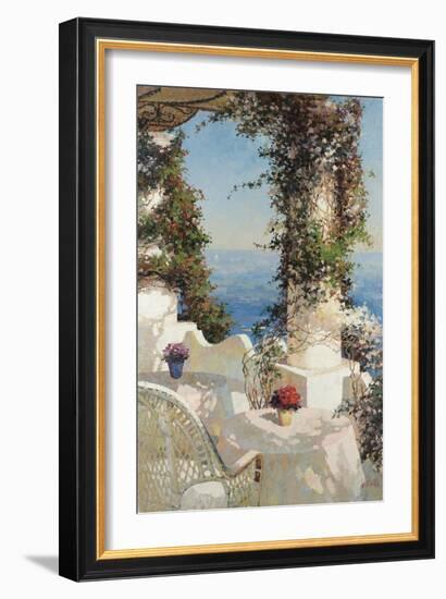 Positano Seascape-Vitali Bondarenko-Framed Art Print