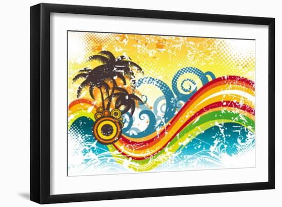 Positive Card-Karlionau-Framed Art Print