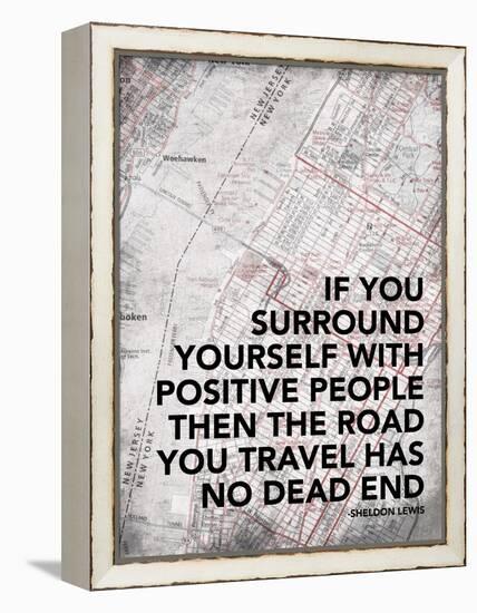 Positive People-Jace Grey-Framed Stretched Canvas