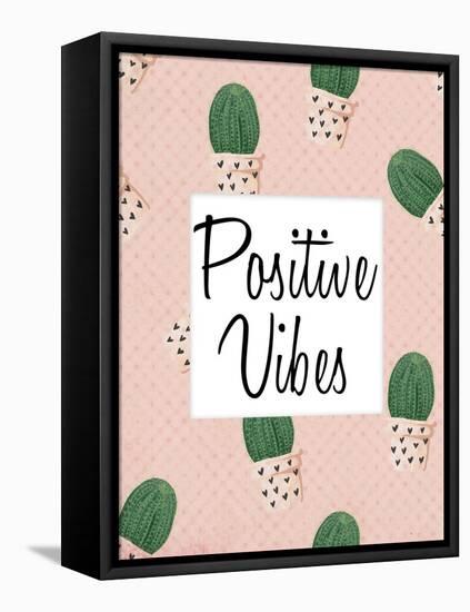 Positive Vibes-Kimberly Allen-Framed Stretched Canvas