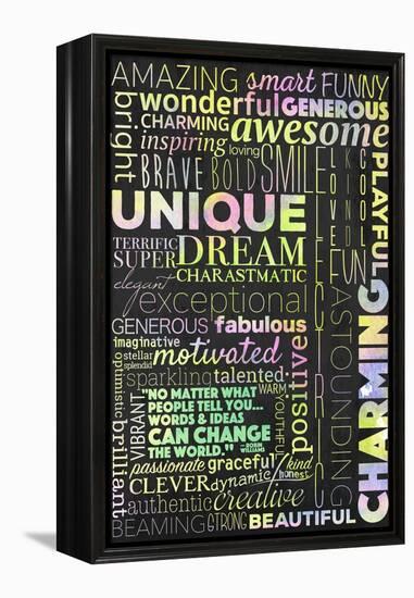 Positivity Can Change the World-Kimberly Glover-Framed Premier Image Canvas