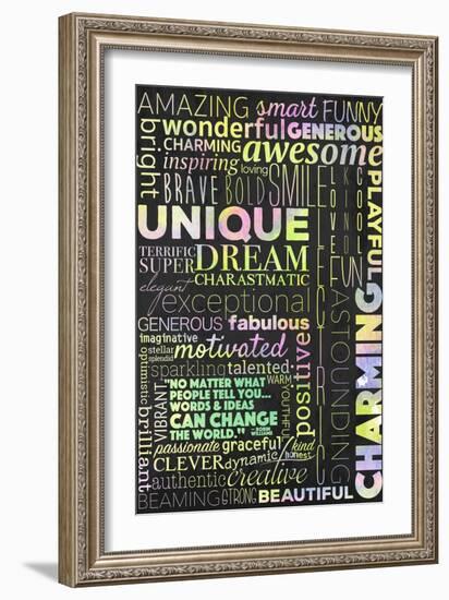 Positivity Can Change the World-Kimberly Glover-Framed Giclee Print