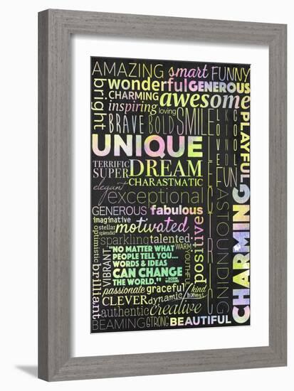 Positivity Can Change the World-Kimberly Glover-Framed Giclee Print