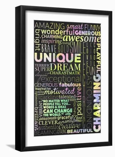 Positivity Can Change the World-Kimberly Glover-Framed Giclee Print