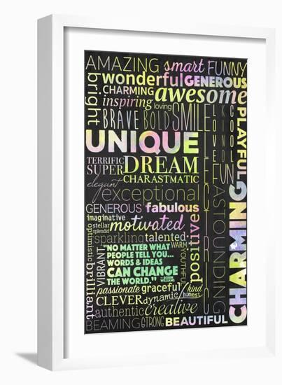 Positivity Can Change the World-Kimberly Glover-Framed Giclee Print
