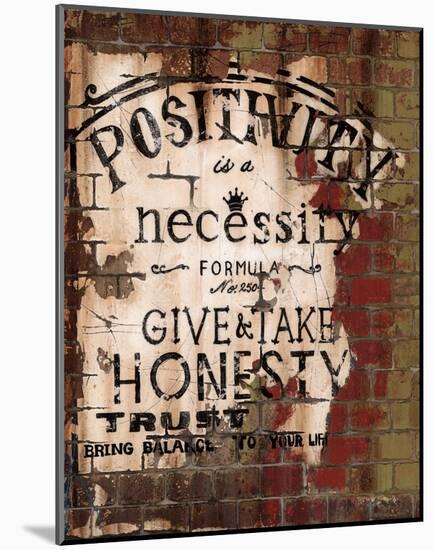 Positivity-Luis Sanchez-Mounted Art Print