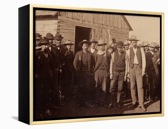 Posse From The Old West-null-Framed Stretched Canvas