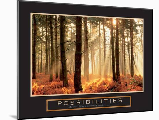 Possibilities - Forest Sunbeams-unknown unknown-Mounted Photo