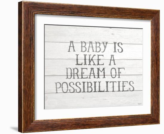 Possibilities Gray-Gigi Louise-Framed Art Print