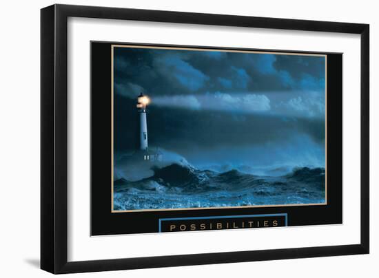 Possibilities - Lightgouse-Unknown Unknown-Framed Art Print