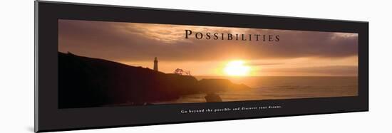 Possibilities - Lighthouse at Sunset-Craig Tuttle-Mounted Photo