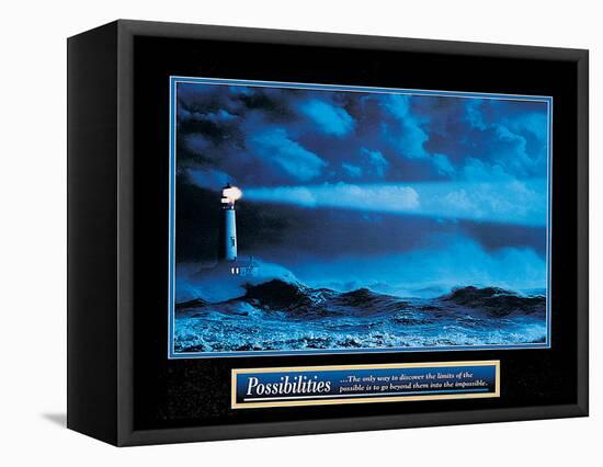 Possibilities - Lighthouse-unknown unknown-Framed Stretched Canvas