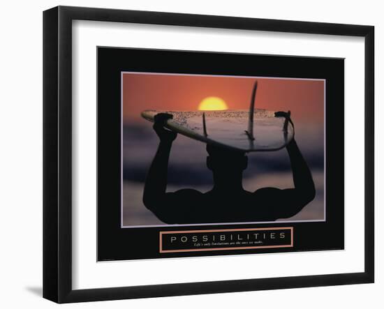 Possibilities - Surfer-Unknown Unknown-Framed Photo