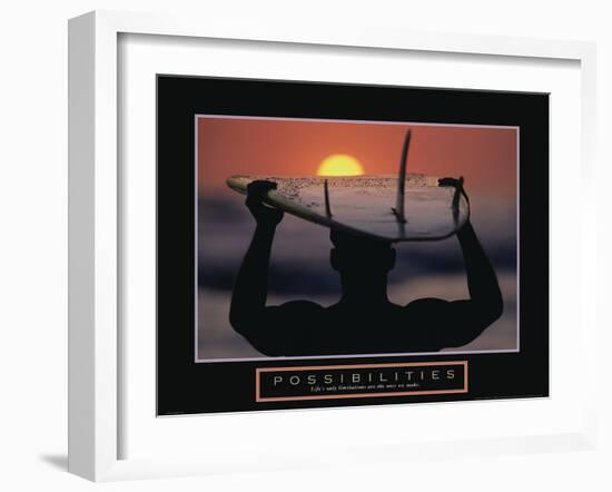 Possibilities - Surfer-Unknown Unknown-Framed Photo