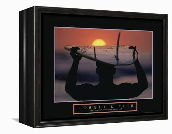 Possibilities - Surfer-Unknown Unknown-Framed Stretched Canvas