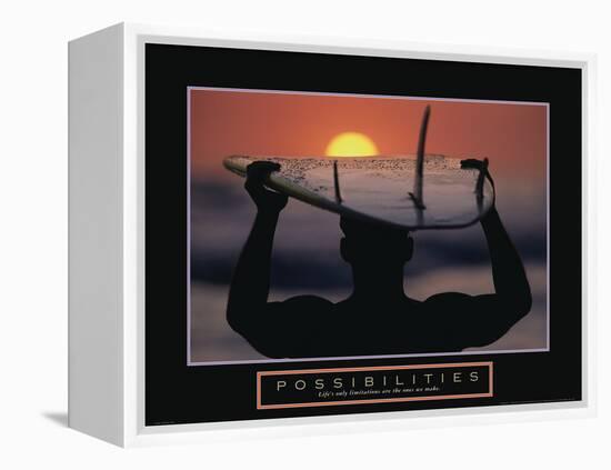 Possibilities - Surfer-Unknown Unknown-Framed Stretched Canvas