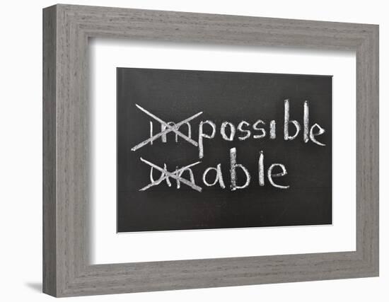 Possible, Able-Yury Zap-Framed Photographic Print