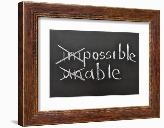 Possible, Able-Yury Zap-Framed Photographic Print