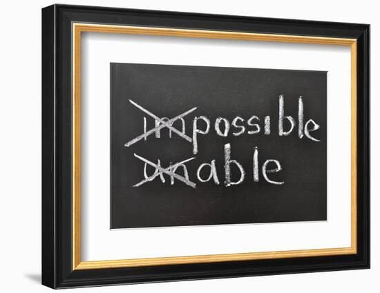 Possible, Able-Yury Zap-Framed Photographic Print