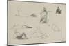 Possible Studies for 'Dawn of Waterloo', 1893-Lady Butler-Mounted Giclee Print