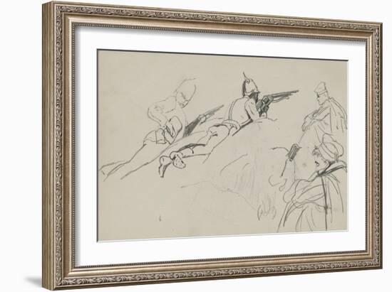 Possible Study for 'Dawn of Waterloo', 1893-Lady Butler-Framed Giclee Print