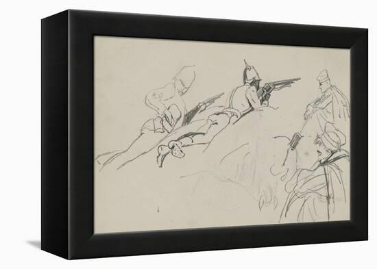 Possible Study for 'Dawn of Waterloo', 1893-Lady Butler-Framed Premier Image Canvas