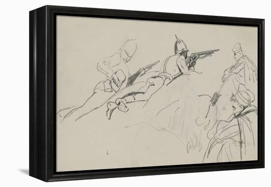 Possible Study for 'Dawn of Waterloo', 1893-Lady Butler-Framed Premier Image Canvas