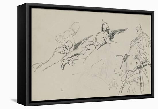 Possible Study for 'Dawn of Waterloo', 1893-Lady Butler-Framed Premier Image Canvas