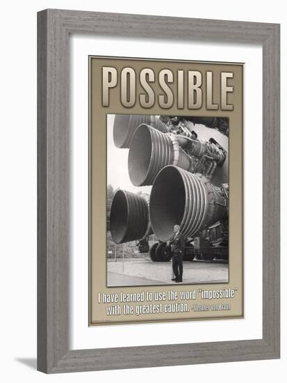 Possible-null-Framed Art Print