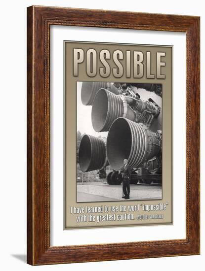 Possible-null-Framed Art Print