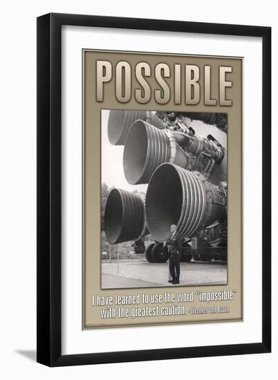 Possible-null-Framed Art Print