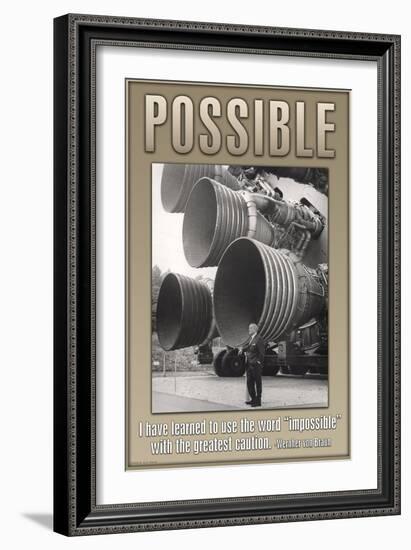 Possible-null-Framed Art Print