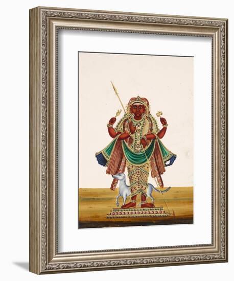 Possibly a Depitcion of Bharab, the Incarnation of Vishnu and the God of Destruction, from…-null-Framed Giclee Print