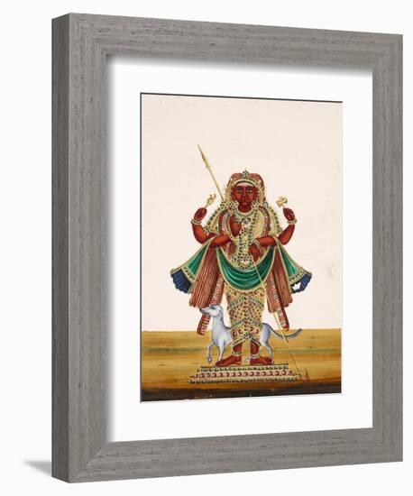 Possibly a Depitcion of Bharab, the Incarnation of Vishnu and the God of Destruction, from…-null-Framed Giclee Print