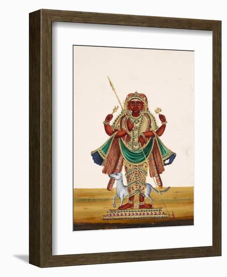 Possibly a Depitcion of Bharab, the Incarnation of Vishnu and the God of Destruction, from…-null-Framed Giclee Print