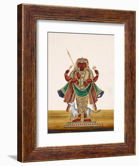 Possibly a Depitcion of Bharab, the Incarnation of Vishnu and the God of Destruction, from…-null-Framed Giclee Print