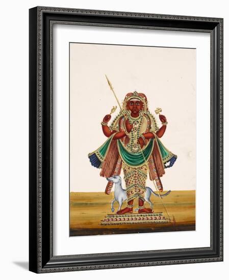 Possibly a Depitcion of Bharab, the Incarnation of Vishnu and the God of Destruction, from…-null-Framed Giclee Print