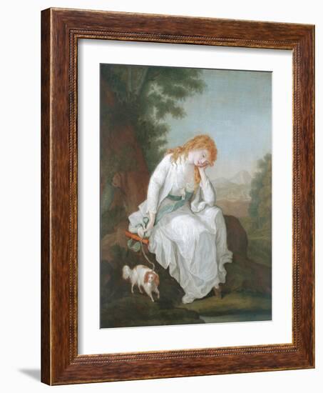 Possibly Maria of Moulines from Sterne's 'Sentimental Journey', 1766-81-Angelica Kauffmann-Framed Giclee Print