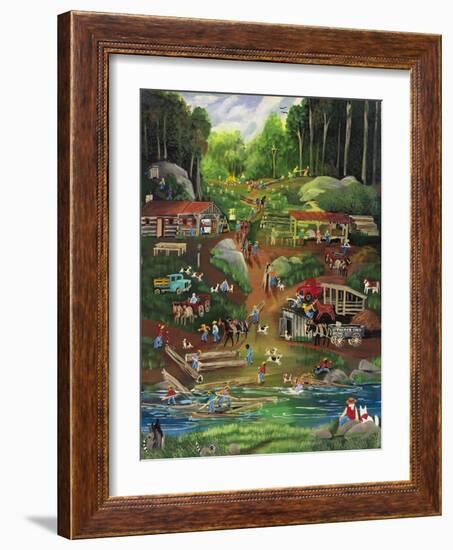 Possom Trot Logging Camp-Carol Salas-Framed Giclee Print