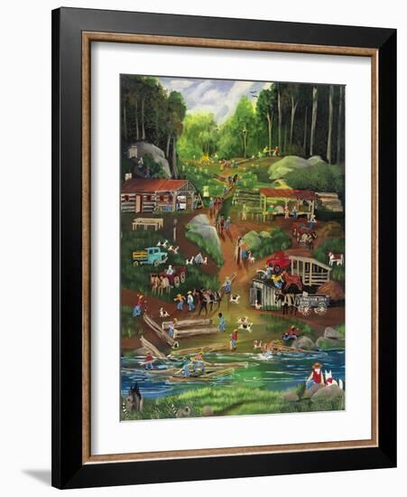 Possom Trot Logging Camp-Carol Salas-Framed Giclee Print