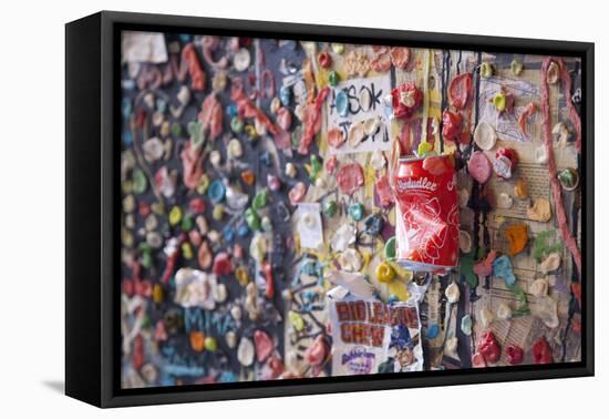 Post Alley Gum Wall near Pike Place in Seattle, Washington State.-Michele Niles-Framed Premier Image Canvas