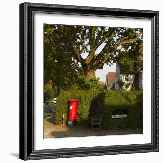 Post Box and Bench, Meadway, Hampstead Garden Suburb, London-Richard Bryant-Framed Photographic Print