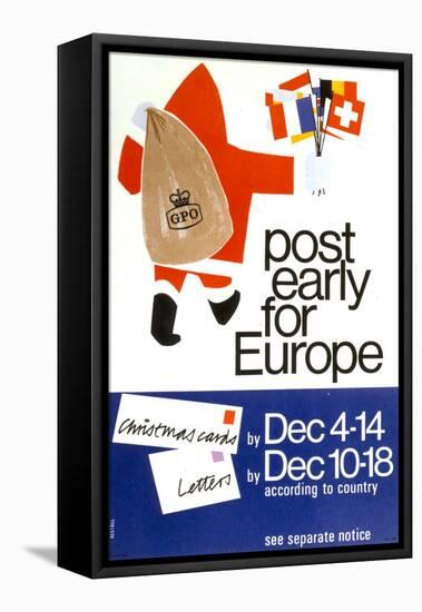 Post Early for Europe-Restall-Framed Stretched Canvas