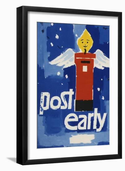 Post Early, Parcels and Packets by Thursday De 18, Letters and Cards by Saturday Dec 20-Hans Unger-Framed Art Print